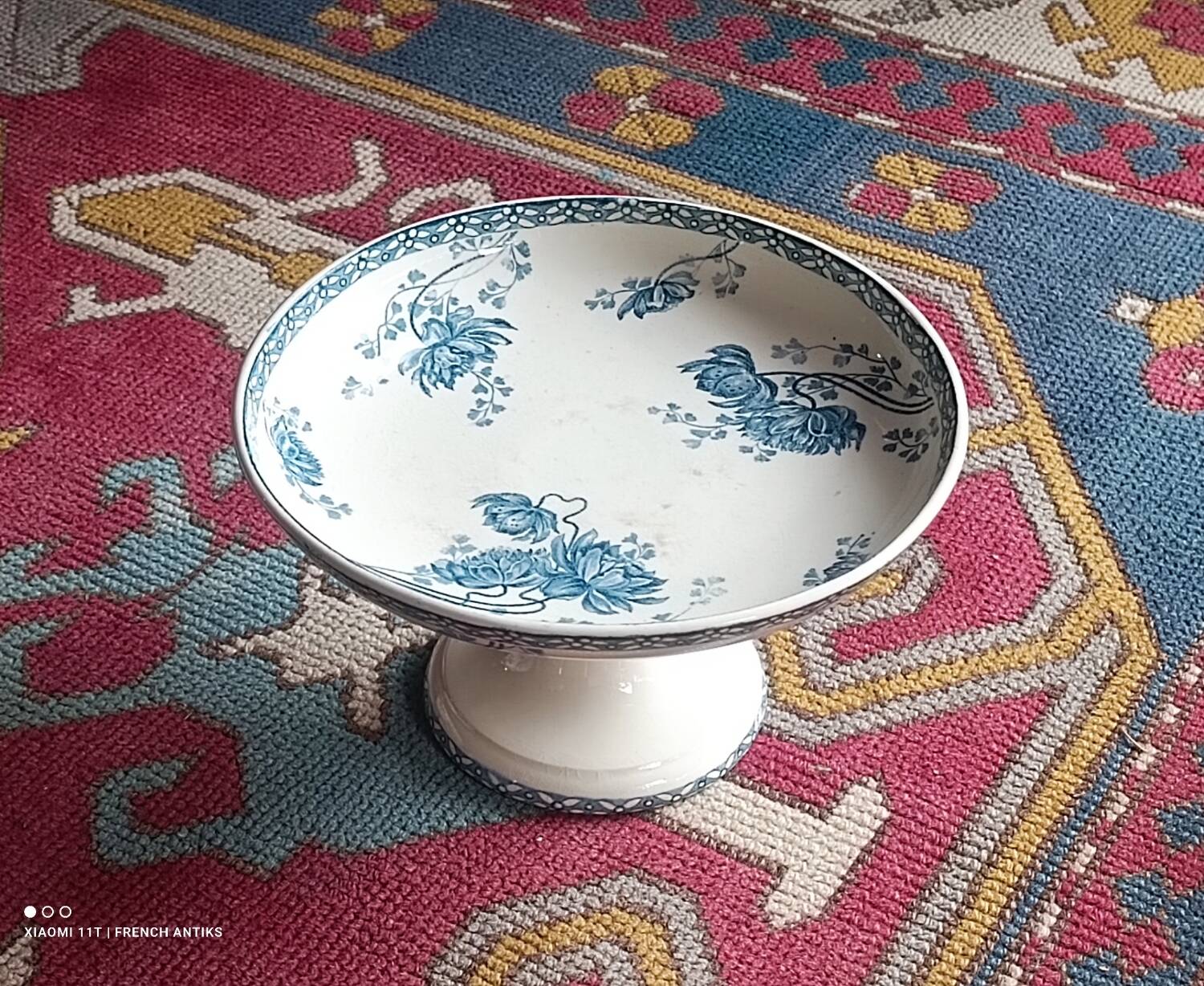 Compotier ancien terre de fer de sarreguemines. le modèle royat,