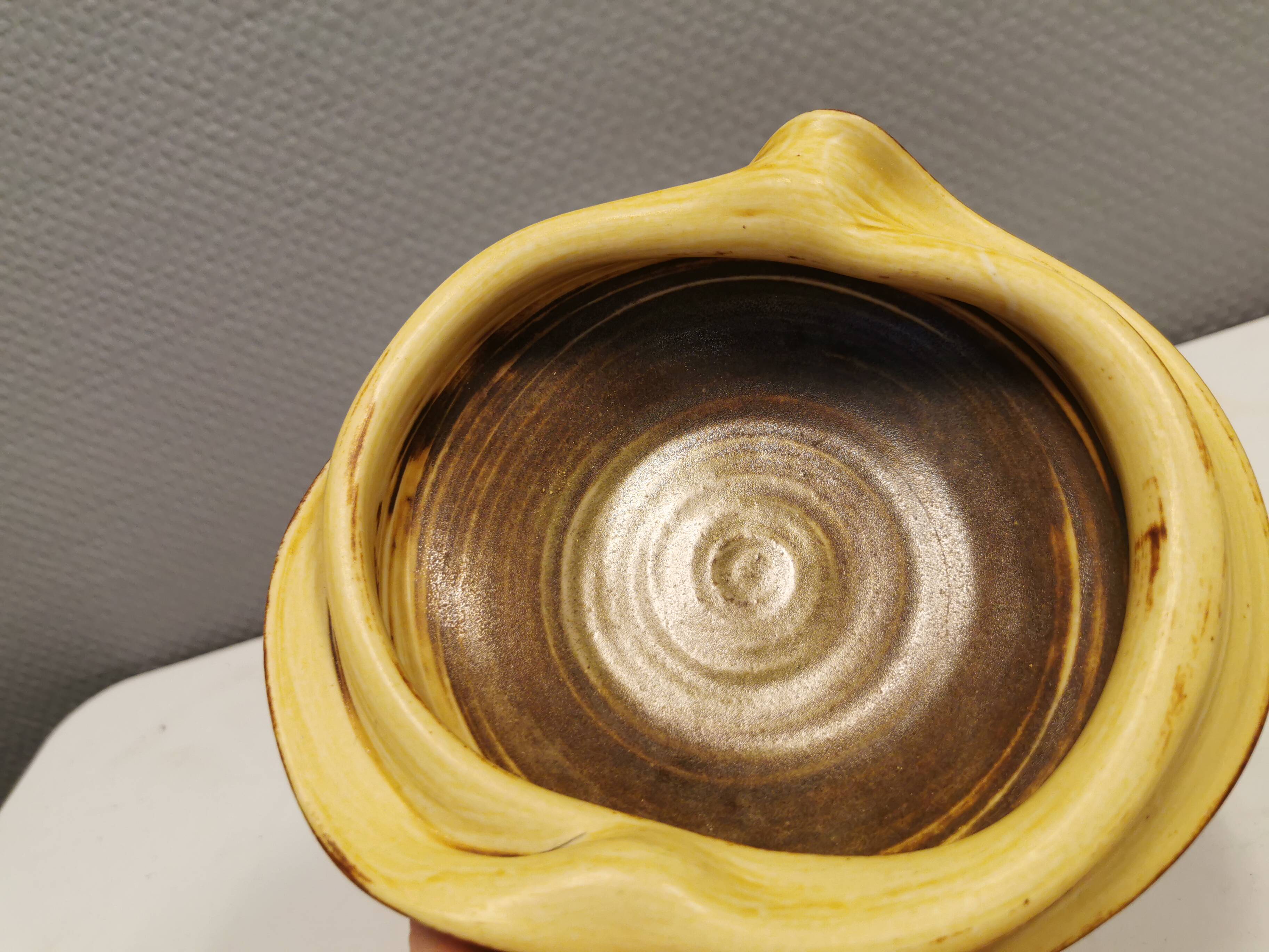 Ceramic bowl from Glarbo ceramics 1983 Denmark.