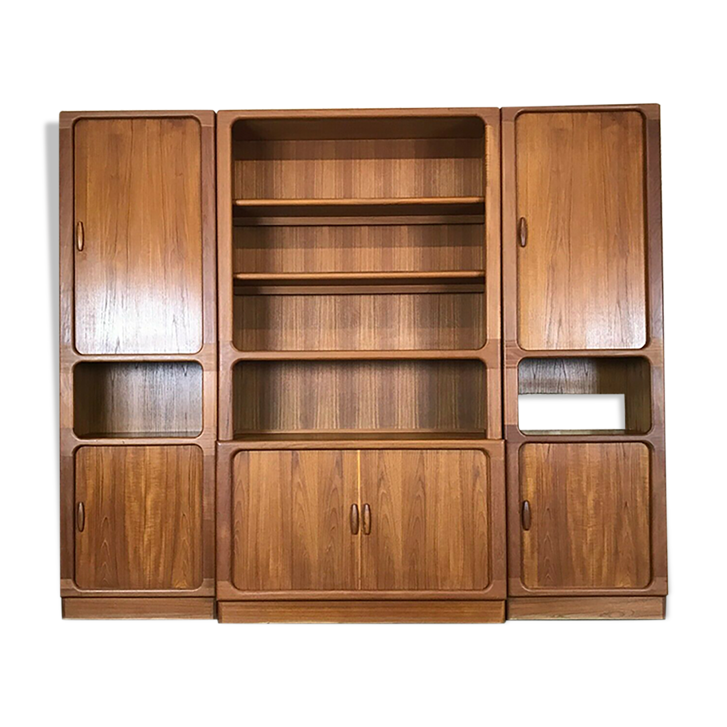 70s Dyrlund teak shelf wall unit Danish Modern Design Denmark