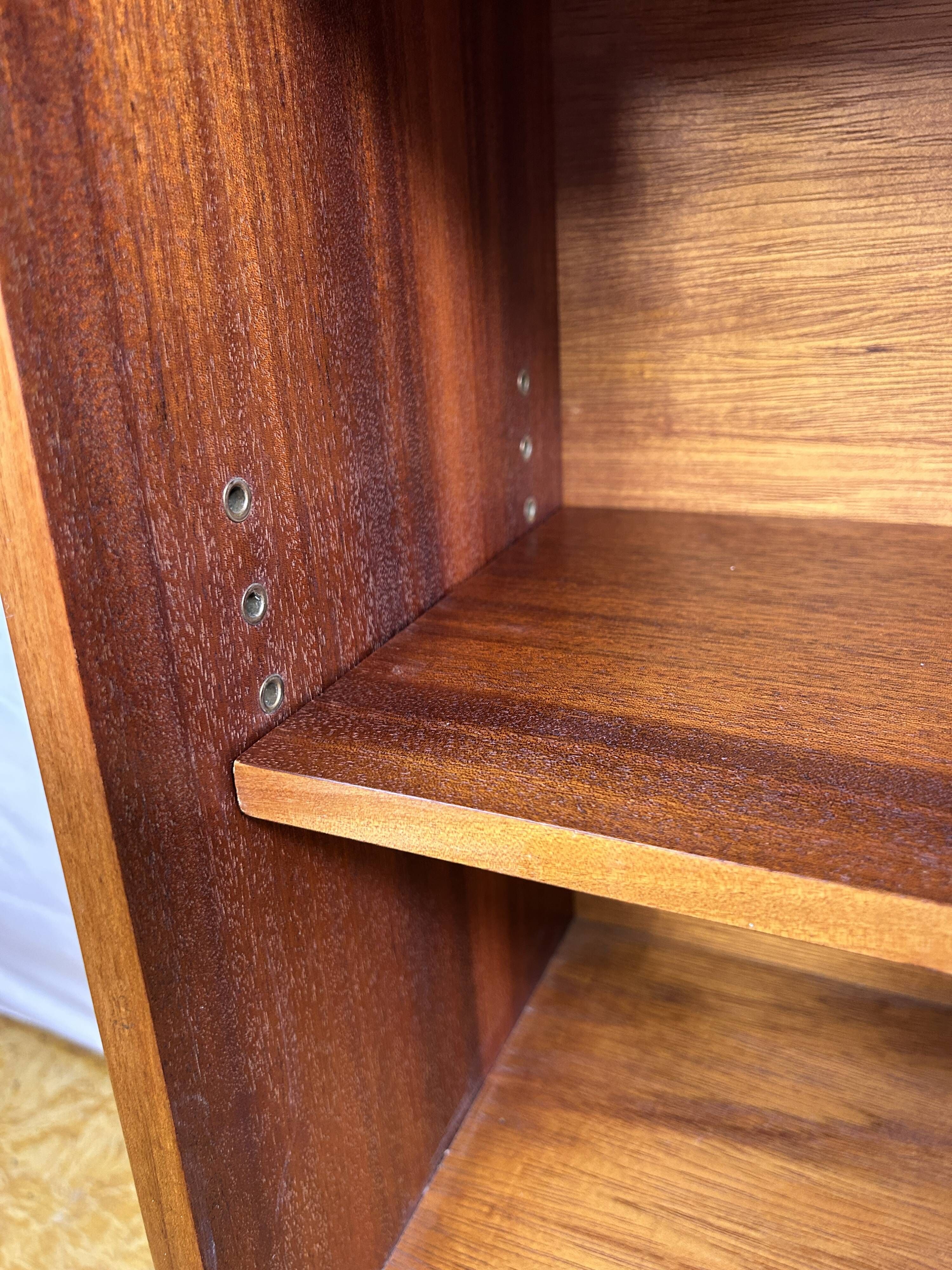 Mid-Century Retro Vintage Teak Bookcase by Jentique, 1960  Elegant, Compact