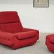 Paire de fauteuils rouge Atlantis Space Age République Tchèque 1970