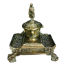 Brass inkwell with Napoleon figurine