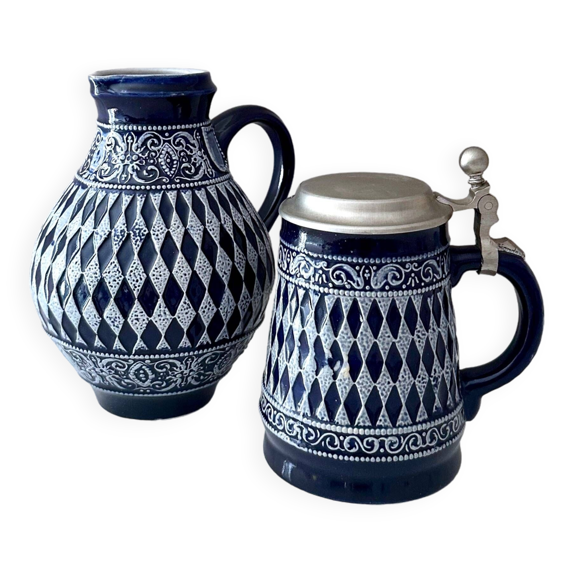 Vintage stoneware Mari&Remy, vintage jug, German Bembel cider