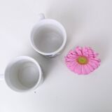 pair of Kiln Craft mugs, English pottery, Staffordshire, Made in England, vintage