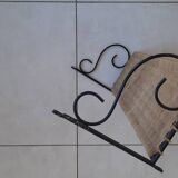 Metal and wicker shelf