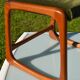Scandinavian "sledge" chair in teak by Baumann