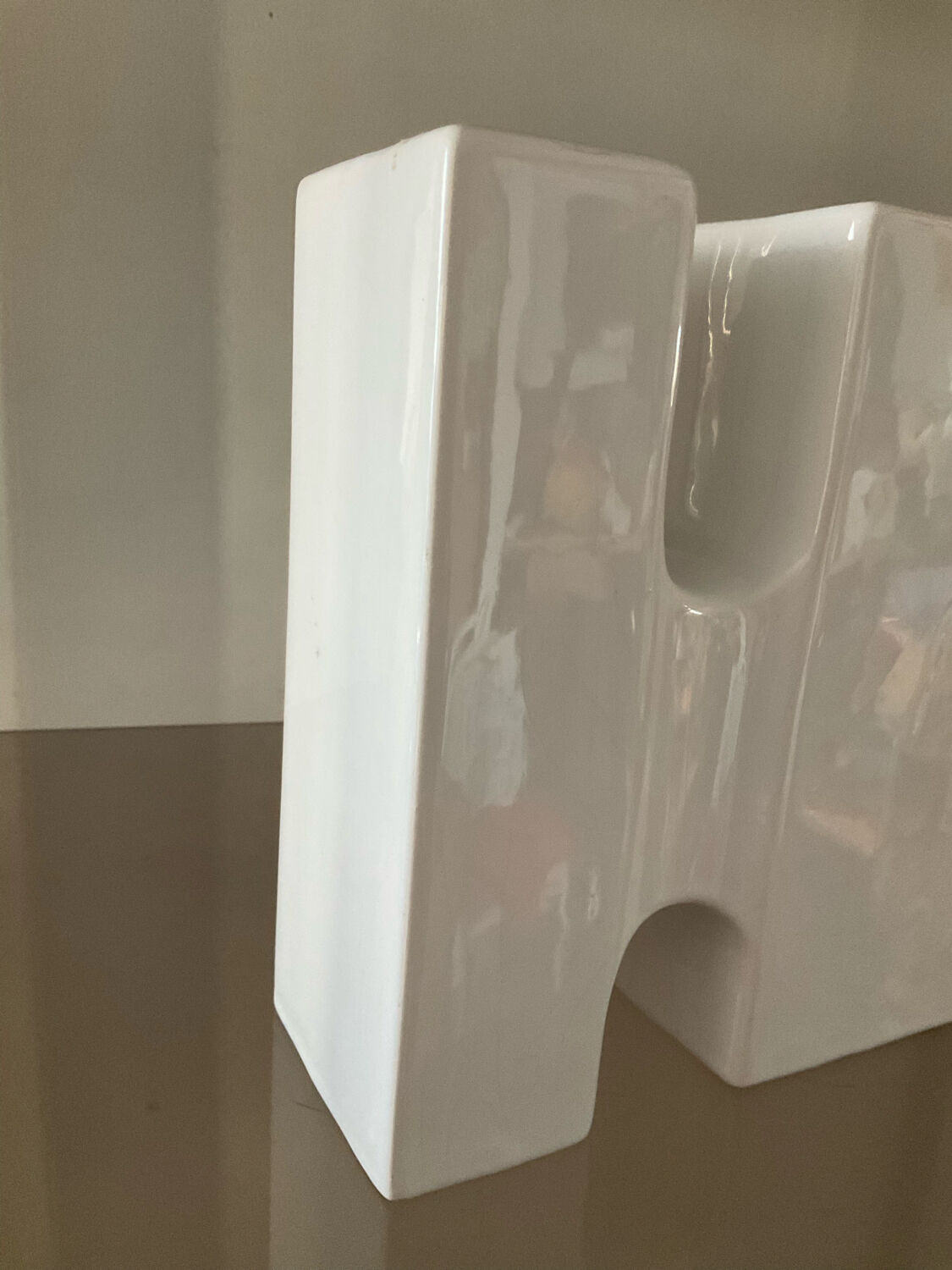 Vintage glazed ceramic vase