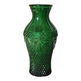 Empoli style green glass vase