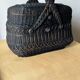 Old Bressan basket in blackened wicker