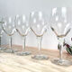 6 vintage crystal water glasses