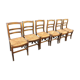 Six chaises paillées rustiques