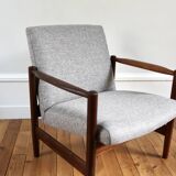 Pair of vintage Scandinavian teak armchairs from the 1960s