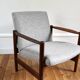 Pair of vintage Scandinavian teak armchairs from the 1960s