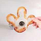 Ensemble de 2 appliques murales vintage Mazzega « Torche », années 1970, Italie.