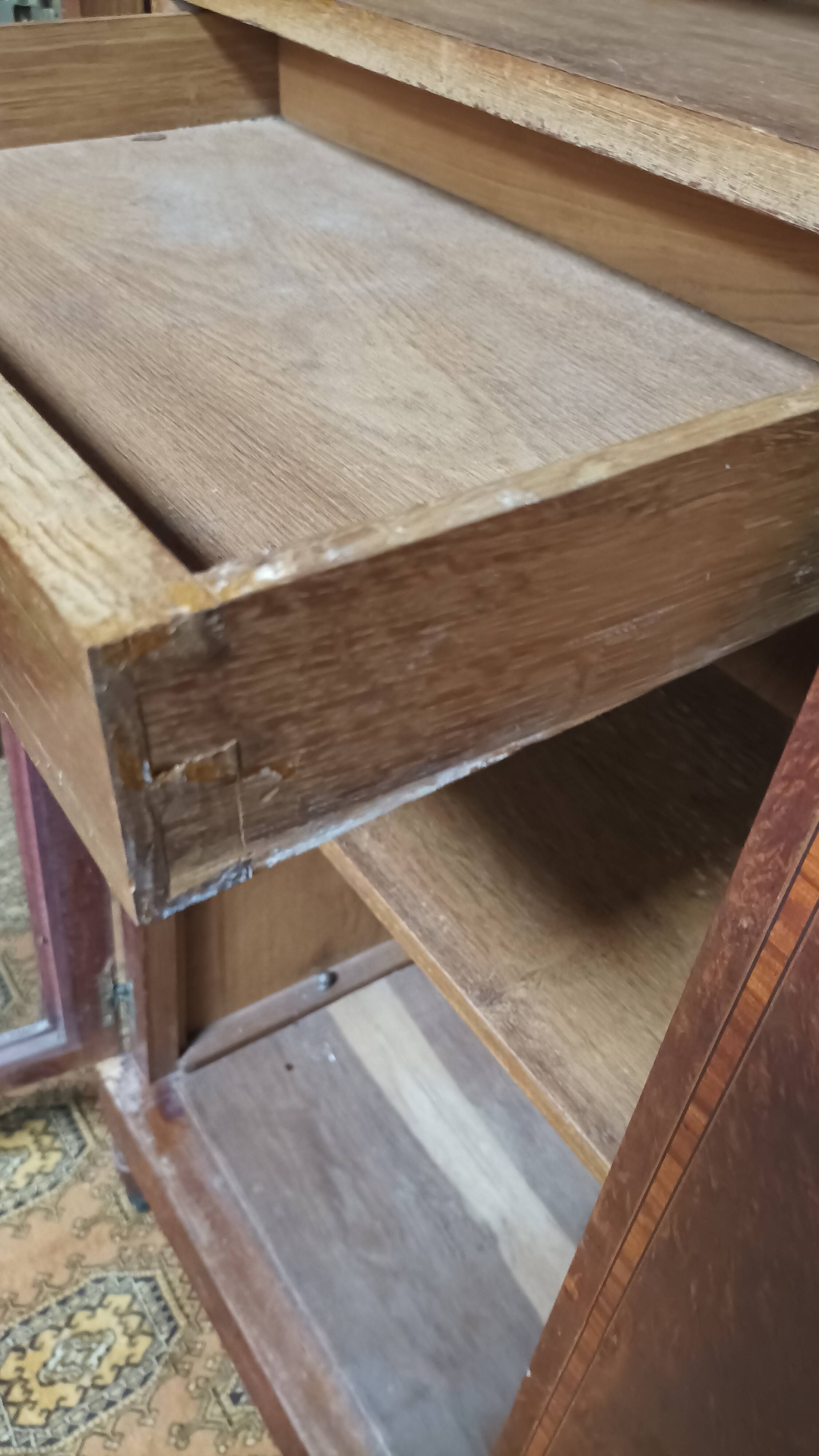 Louis XVI library in cedar burl