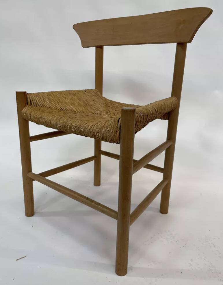 Vintage chair danish design papercord 60s dining chair