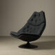 Fauteuil lounge Artifort F588 avec repose-pieds par Geoffrey Harcourt, 1967
