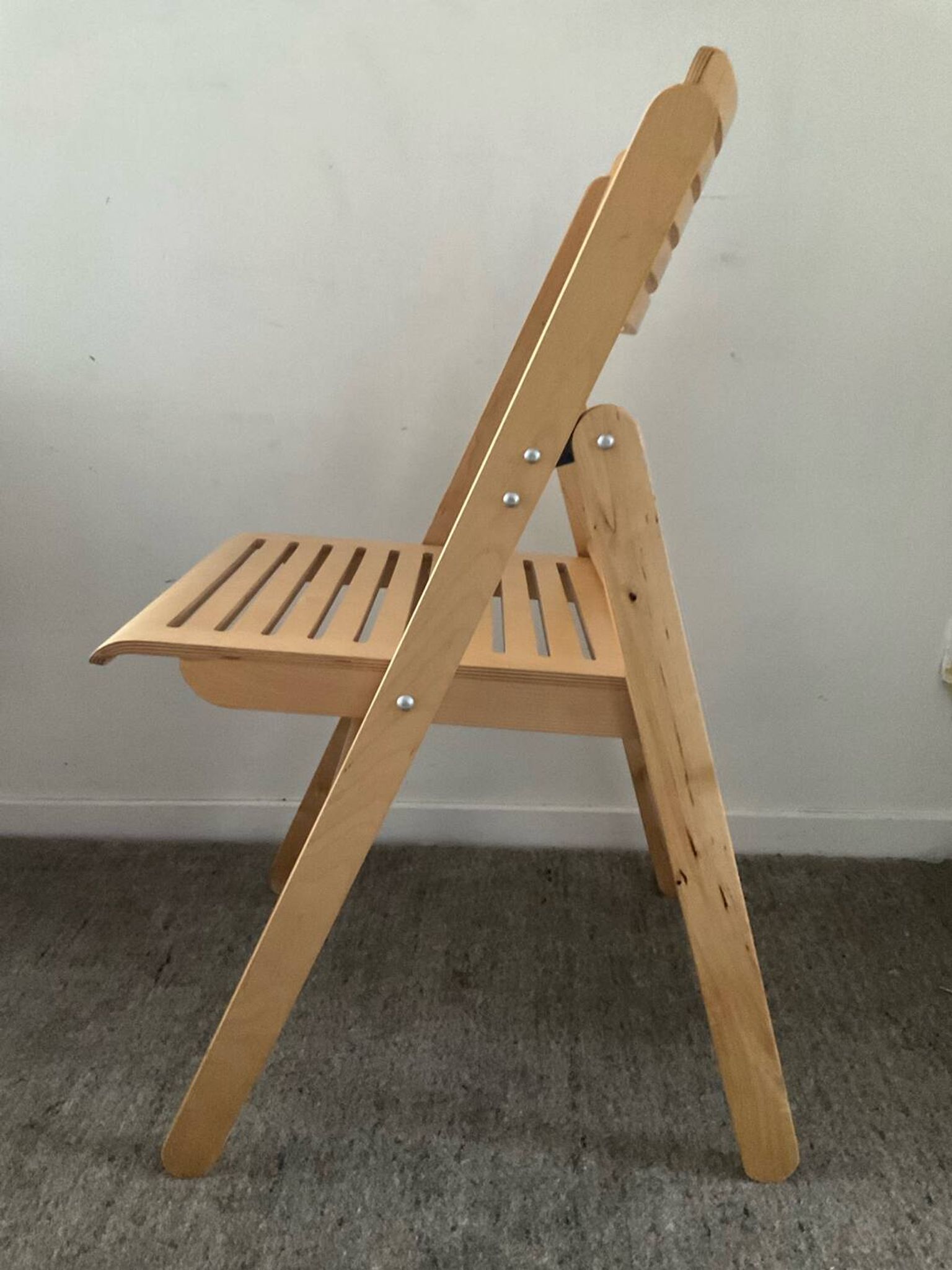 Chaise pliante vintage en hêtre 
