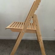 Chaise pliante vintage en hêtre 
