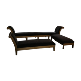 Set of chaise lounges and bench
