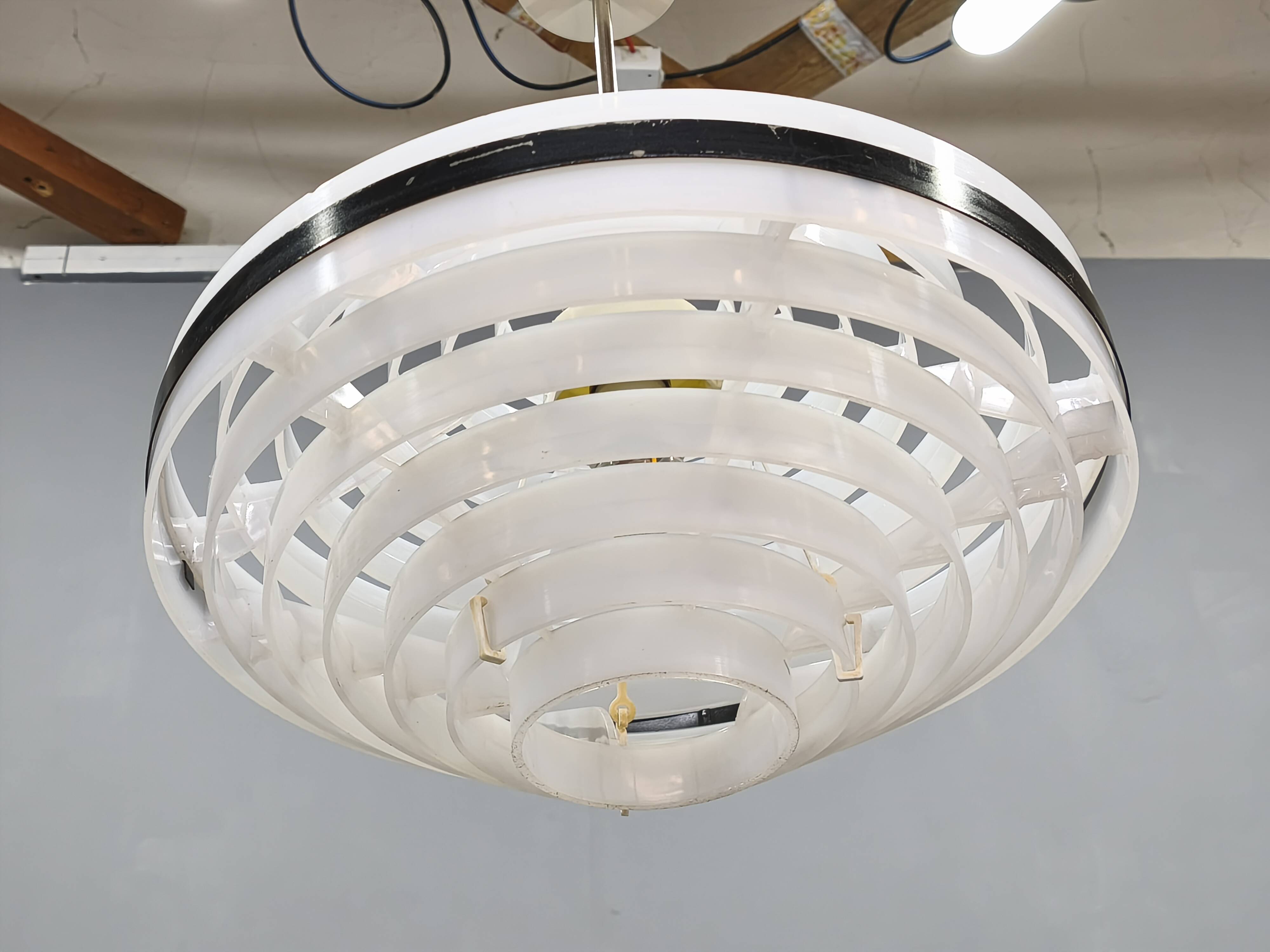 1960s Czechoslovak Space Age UFO Pendant Lamp