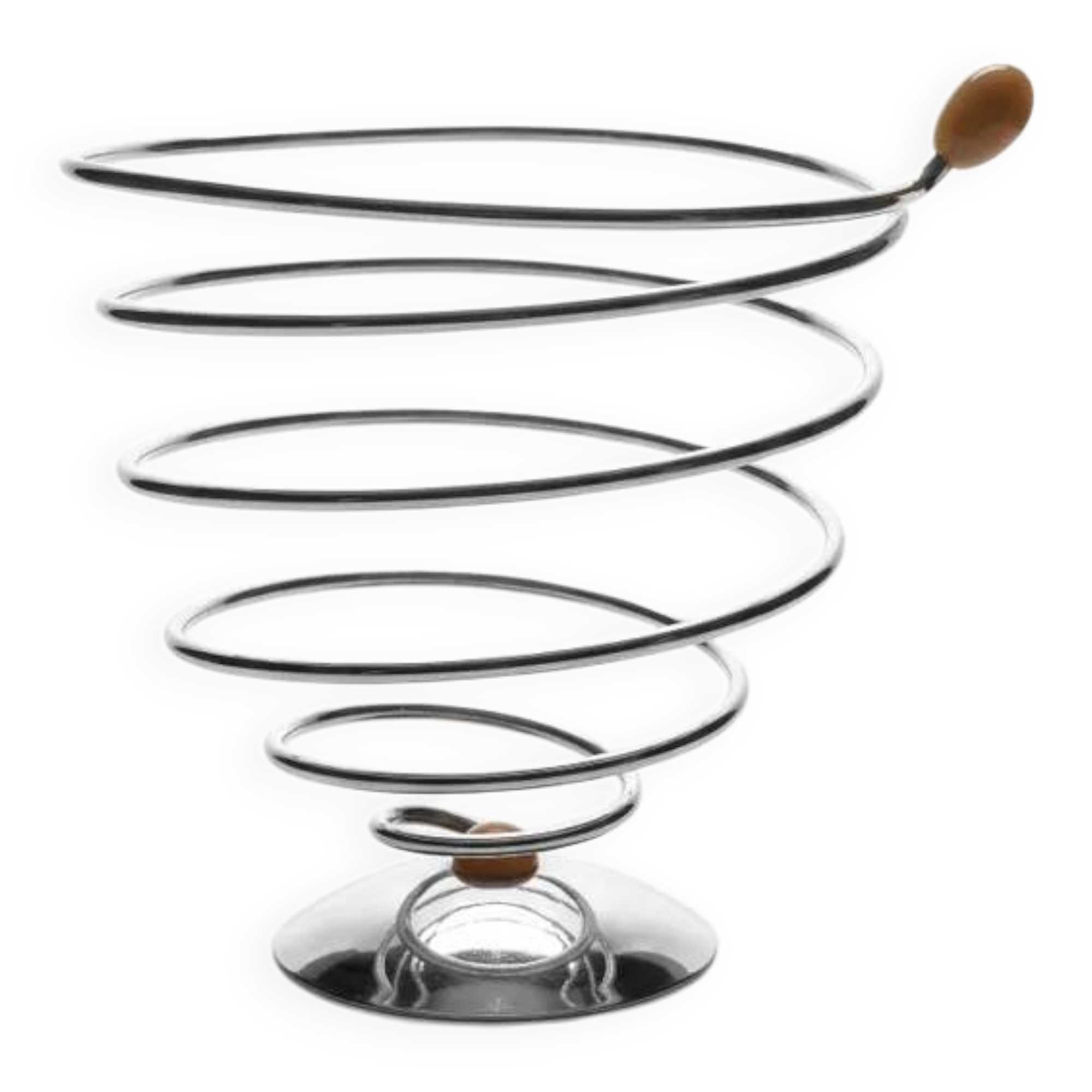 Vintage spiral fruit bowl "Flashdue Italy" - 1980s - Italian design