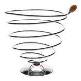 Vintage spiral fruit bowl "Flashdue Italy" - 1980s - Italian design