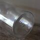 Clear glass bottle vase 500