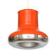 Orange pendant light "Fluga" by Hemi Sweden 1970s