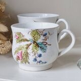 Set of 2 kg luneville polychrome cups