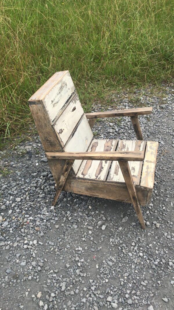 fauteuil confortable vintage 1950