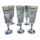 6 Luminarc champagne flutes