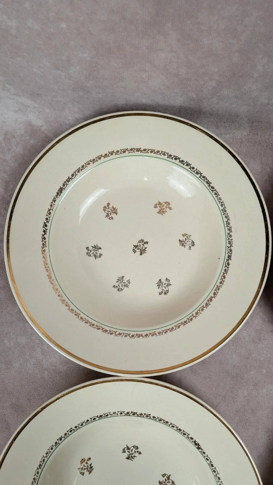 Set of 6 Gien deep plates