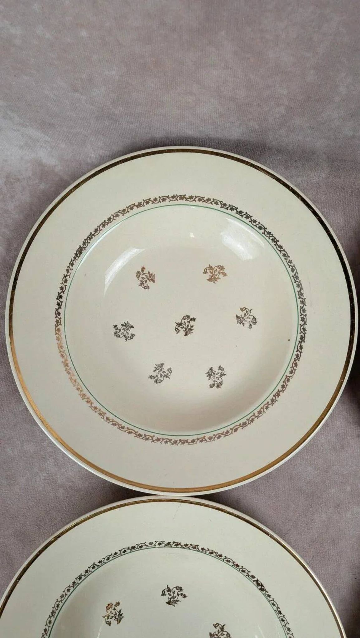 Set of 6 Gien deep plates