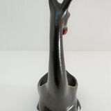 Empty pocket zoomorphic figure ceramic design 60s