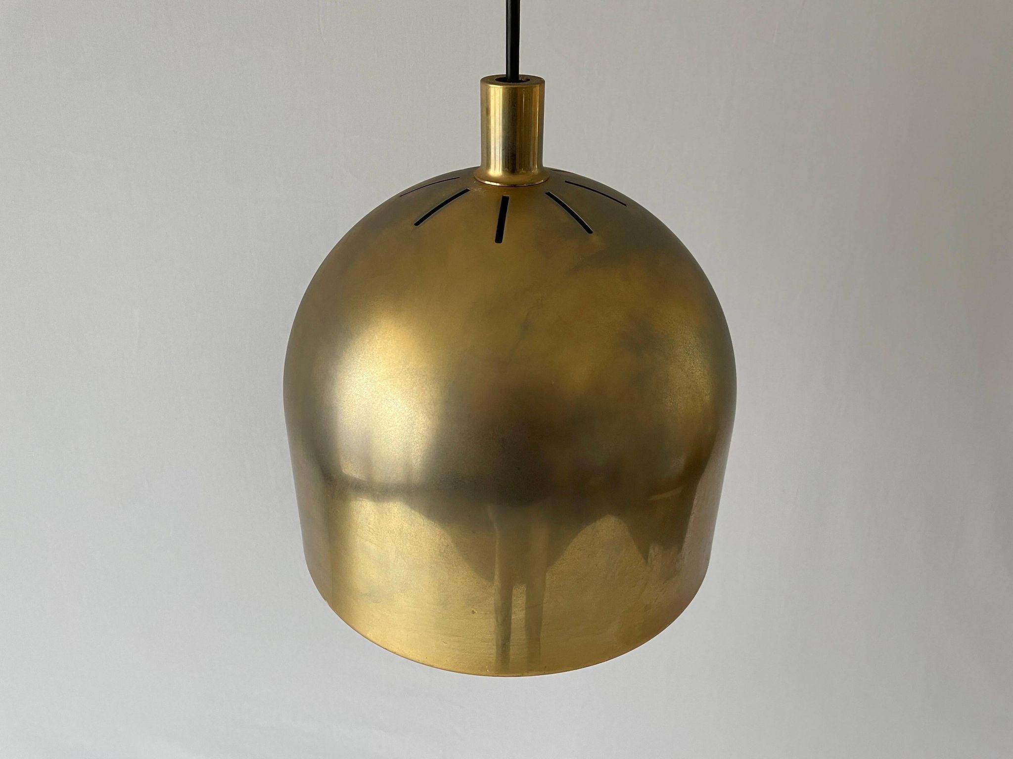 Suspended lamp in gold metal A Space by Staff Leuchten, 1970s, Germany