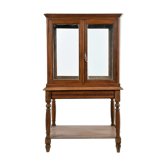 Central wooden display case