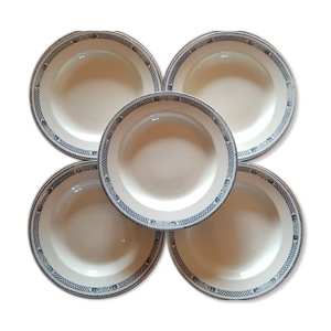lot de 5 assiettes en