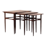 Set of three rosewood tables, Danish design, 1960s, production: Denmark