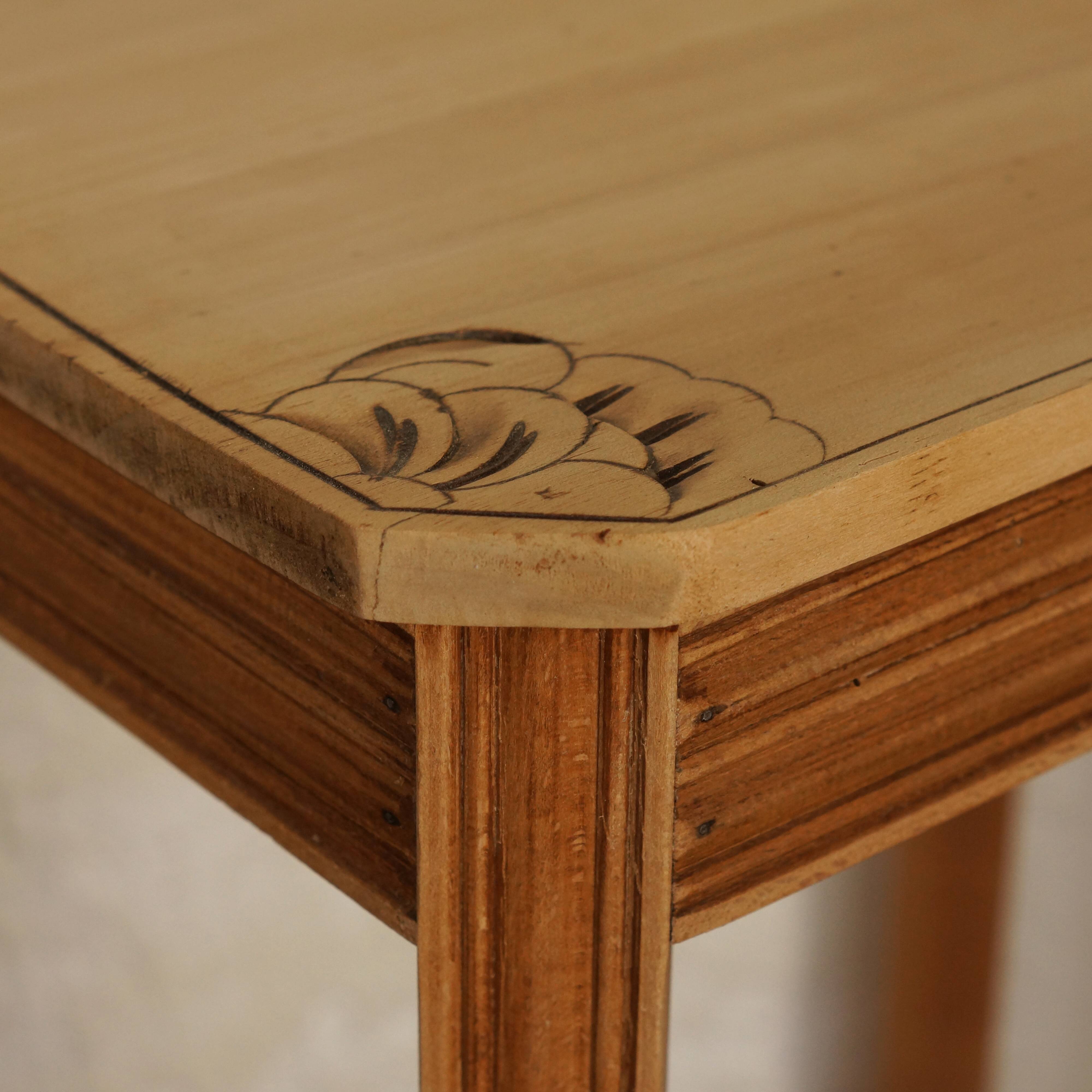 Floral side table