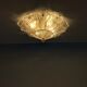 Lampe de plafond Foglia d’Oro de Barovier & Toso, Murano, Italie, années 1980.