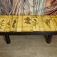 Vintage ceramic coffee table – Roger Capron Vallauris – Herbarium decor – 1950s/60s