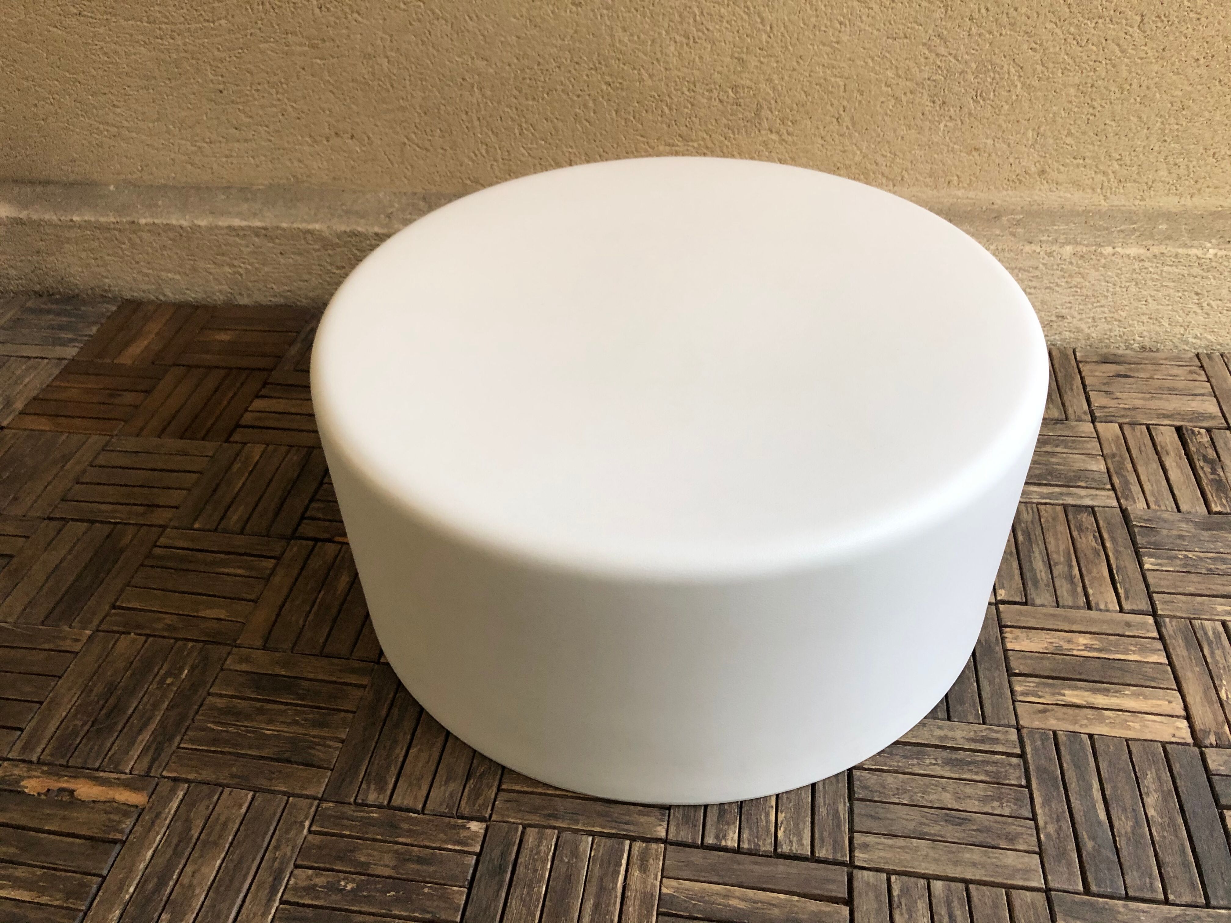 Pedrali WoW design design Claudio Dondoli coffee table - Marco Pocci Polyethylene white