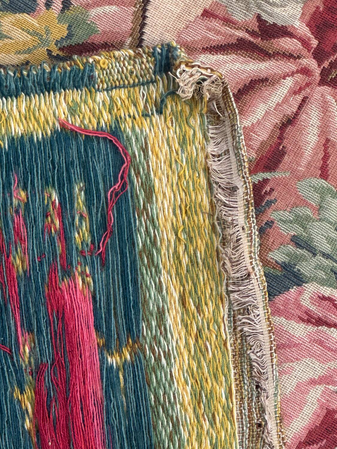 Aubusson-style Jacquard tapestry "Berger Galant"
