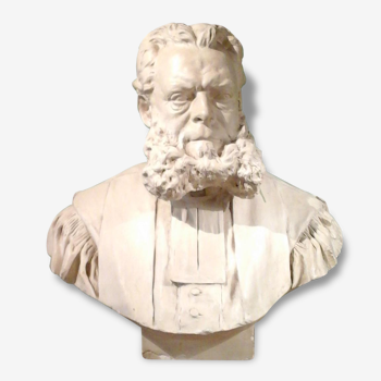 19th century plaster bust