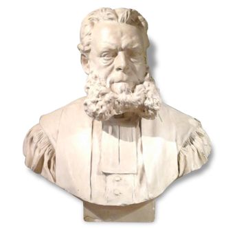 19th century plaster bust