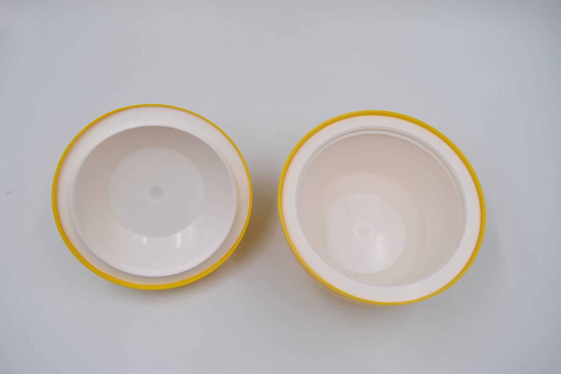 Vintage ice bucket ice cream yellow apple 1970's 70's