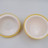 Vintage ice bucket ice cream yellow apple 1970's 70's