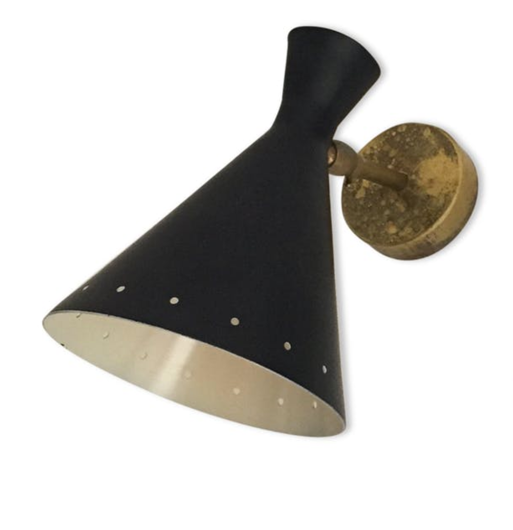 Pair of wall in the style of Italian creations of the 1950s