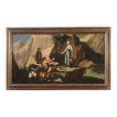 Peinture de paysage pastoral du XVIIIe siècle.